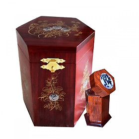 Mua Hộp đựng gói trà gỗ hương đỏ quý hiếm kèm hộp tăm CHTN01