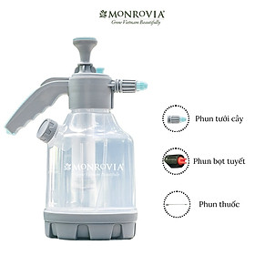 Bình tưới 3L Monrovia tưới cây, phun thuốc, rửa xe với chế độ phun sương, phun tia, phun bọt tuyết