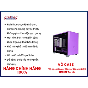 Mua Vỏ case Cooler Master Master BOX NR200P Purple - Hàng chính hãng