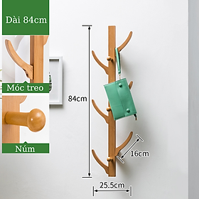 Mua Móc treo đồ kích thước nhỏ gọn  Thanh treo đồ bằng tre phong cách hiện đại  trẻ trung mẫu mới nhất