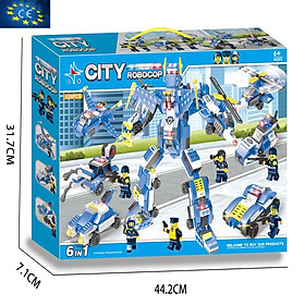 Lắp Ráp Ghép Hình Siêu Xe Biến Hình Siêu Robot 512 Miếng Ghép A334