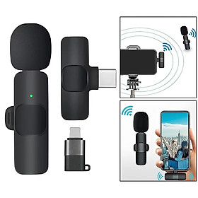 Mua Vinetteam Micro thu âm cài áo không dây hỗ trợ quay tiktok  video  livestream có cả công type c và cổng cho aiphone - hàng chính hãng