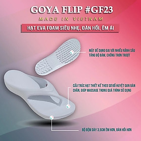 Dép Thể thao chạy bộ Goya Flip GF23 - Màu Trắng