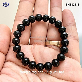 Vòng tay sừng trâu đen phong thuỷ (BH612B) Tâm Linh - Bình An - Tài Lộc - Bracelet of HAHANCO