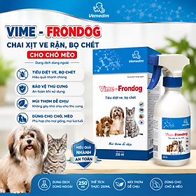 Chai Xịt Ve Rận Chó Mèo Vime-Frondog 250ml