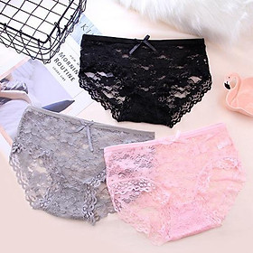 Combo 05 Quần Lót Nữ Ren Nơ Nhiều Màu Cao Cấp Thoải Mái Sexy (3 size)