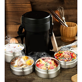 Mua Hộp cơm giữ nhiệt 4 tầng 2 Lớp chân không - Loại to 2.3L TAFUCO