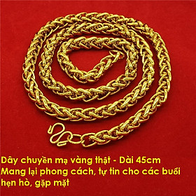 Dây chuyền mạ vàng 18K, kèm hộp đựng Van Tien