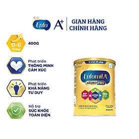 Sữa bột Enfamil A+ NeuroPro 1 với 2’-FL HMO cho trẻ từ 0 - 6 tháng tuổi- 400