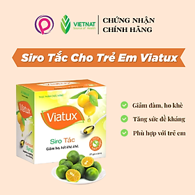 Siro tắc Viatux gói 5ml hộp 25 gói