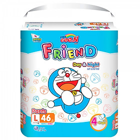 Tã Quần Goon Friend Doremon Mới Gói Cực Đại L46 (9Kg ~ 14Kg)