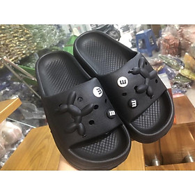 Dép bánh mì đế cao 6cm hình con ngựa siêu hot