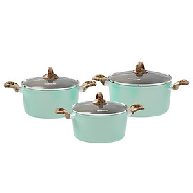 Mua Bộ Nồi Vân Đá Đáy Từ Sunhouse SHG7979MB - Hàng Chính Hãng