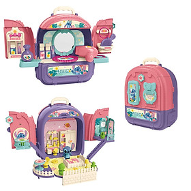 Đồ Chơi DISNEY - ST008-993A Bộ Ba Lô trang Điểm Nhân Vật Stitch (KT 26.3x15.2x30cm)
