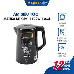 Mua Ấm Siêu Tốc MATIKA 2.3L Đen MTK-29 - Hàng chính hãng