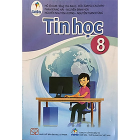 Sách – SGK Tin học 8 Cánh Diều và 2 tập giấy kiểm tra kẻ ngang vỏ xanh