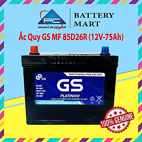 Bình Ắc Quy 12V-75Ah, Ắc Quy Ô Tô GS MF 85D26L/R