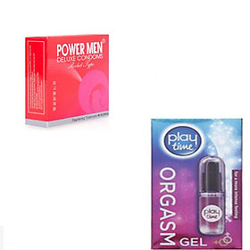 Gel tăng khoái cảm nữ 30ml + Bao cao su Powermen 3 cái