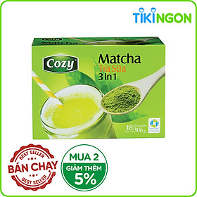 Hộp Trà Sữa Cozy Matcha 3 in 1