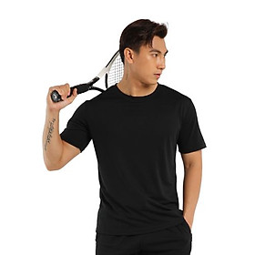 Áo thun thể thao nam nữ Simple Basic, thoáng mát, siêu nhẹ, mau khô, phù hợp các hoạt động thể thao, mặc nhà, màu đen