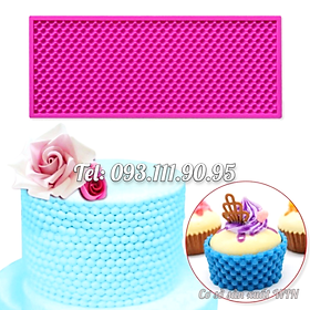 Khuôn silicon làm viền bánh, rau câu, fondant hình chuỗi ngọc - Mã số 1455