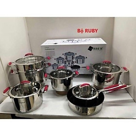 Mua Bộ nồi đức cao cấp Arber RUBY 7 Món - Inox siêu xịn hằng chính hãng