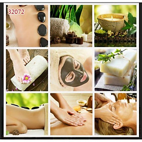 Mua Tranh 3D dán kính 2 mặt dán quán spa