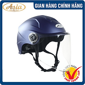 Hình ảnh Mũ Bảo Hiểm 1/2 Có Kính Dài - Asia MT-179K - Hàng Chính Hãng, Bảo Hành 1 năm