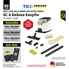 Mua  Mới 2025  Máy làm sạch bằng hơi nước SC 4 Deluxe Easyfix - Bảo hành chính hãng đến 15 tháng - Hàng Chính Hãng