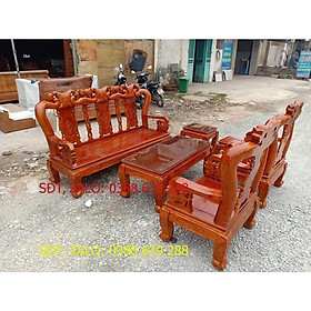Mua bộ bàn ghế phòng khách quốc đào gỗ xoan ta tay 10