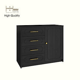 [Happy Home Furniture] NERIS, Tủ lưu trữ 4 ngăn kéo , 90cm x 40cm x 75cm ( DxRxC), THK_134