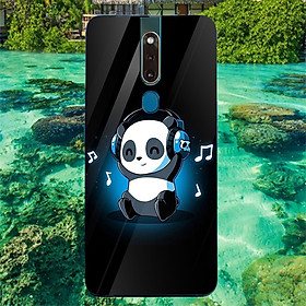 Ốp kính cường lực cho điện thoại Oppo F11 - Panda music MS ABDK002