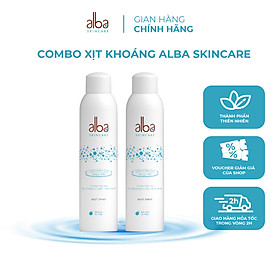 Combo 2 Xịt khoáng Alba Skin Care chống lão hóa dưỡng ẩm dành cho da khô 300ml