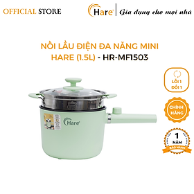 Nồi lẩu điện đa năng mini HR-MF1503 (1.5L) - hàng chính hãng thương hiệu Hare - bảo hành 12 tháng