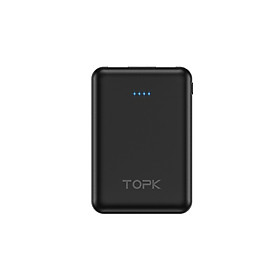 Pin dự phòng mini siêu nhỏ sạc nhanh 2.1A CHÍNH HÃNG TOPK 10000mah có IC bảo vệ thiết bị 2xUSB TOPK 10000mAh Mini Power Bank Dual USB Portable Mobile