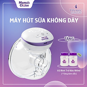 Máy Hút Sữa Không Dây Mama's Choice, Vắt Sữa Rảnh Tay Mọi Lúc Mọi Nơi, Pin Sạc Tiện Lợi, BH 1 Đổi 1 Mới 12 Tháng - 1 Máy