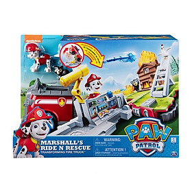 Đồ chơi mô hình PAW PATROL Bộ xe cứu hỏa biến hình giải cứu siêu hạng Marshall 20107845