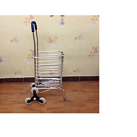Mua XE KÉO ĐI CHỢ INOX LEO CẦU THANG GẤP GỌN
