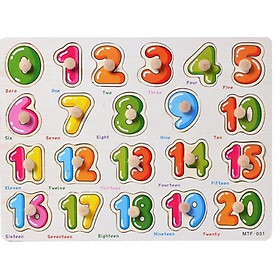 Sỉ lẻ bảng núm gỗ nhận biết cho bé