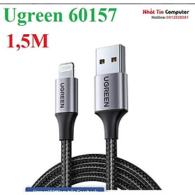 Mua Cáp Usb ra Lightnings mạ nickel đầu bọc nhôm Ugreen 60157 1.5m B - hàng chính hãng