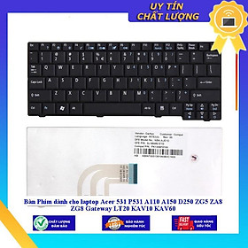 Bàn Phím dùng cho laptop Acer 531 P531 A110 A150 D250 ZG5 ZA8 ZG8 Gateway LT20 KAV10 KAV60 - MÀU TRẮNG - Hàng Nhập Khẩu New Seal