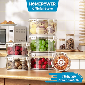 Mua Set 3 hộp tròn đựng thực phẩm tủ lạnh  bảo quản thực phẩm có lót đáy ráo nước  van thoát khí PET Xuất Khẩu EU