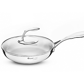 Chảo T Chef Tupperware Series Frypan 24cm (Nắp Kính)