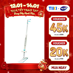 Mua  Tặng Bông Lau  Cây Lau Nhà MyJae Sợi Microfiber Tự Vắt Phun Sương Xoay 360 Độ Thông Minh 138cm