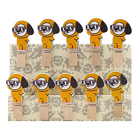 Bộ Kẹp Ảnh Gỗ - Cún Chimmy (9 x 12 cm)
