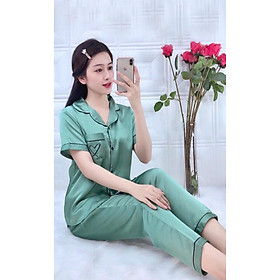 Đồ bộ pijama tay ngắn, quần dài size lớn