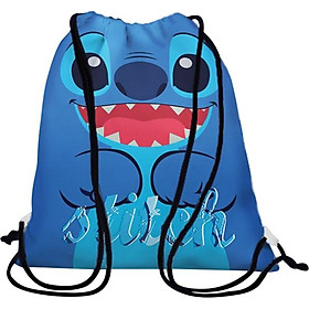 Balo Dây Rút Unisex In Hình Chân Dung Stitch - BDFF108