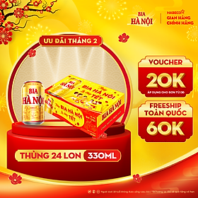 Bia Hà Nội phiên bản Tết - Thùng 24 lon 330ml