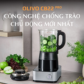 Máy Làm Sữa Hạt Cao Cấp OLIVO CB22 PRO 14 Chức Năng Xay Nấu Mâm Nhiệt Gốm Phím Cảm Ứng - Hàng chính hãng Olivo