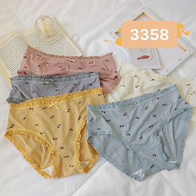 Combo 5 Quần Lót Nữ Cotton Tăm Hoa Nhí 3358 – Mềm Mại, Co Giãn, In Hoa Nhí Xinh Xắn